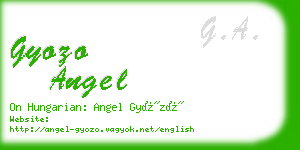 gyozo angel business card